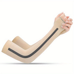 1 Pair Minimalist Striped Sunscreen Ice Sleeves