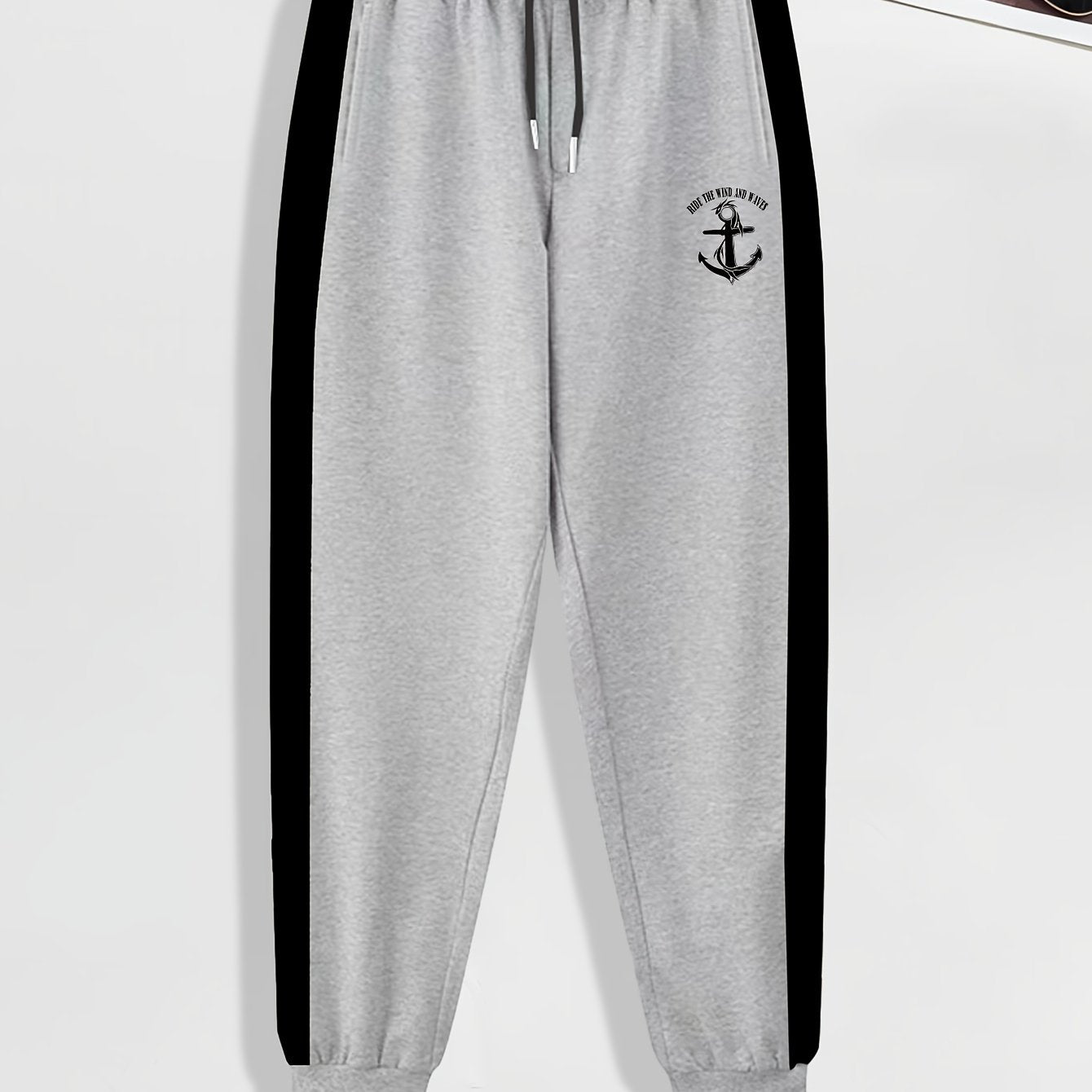 Anchor Pattern Men's Pants Stretch Trousers