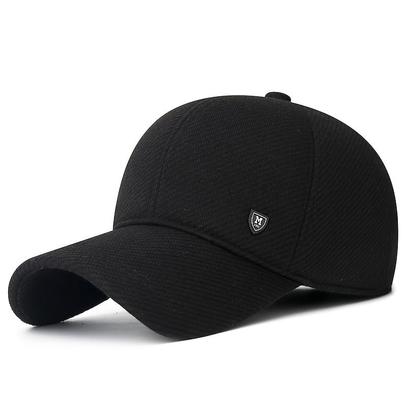 Men's Winter Ear Protection Warm Baseball Cap Thick Cotton Hat