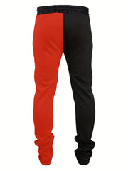Contrast Drawstring Sweatpants Slim Fit Casual Joggers