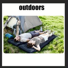 Ultralight Inflatable Sleeping Mat with Built-In Pillow for Outdoor Travel