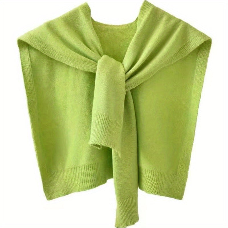 Candy Knit Shawl Warm Wrap Cape Windproof Cardigan
