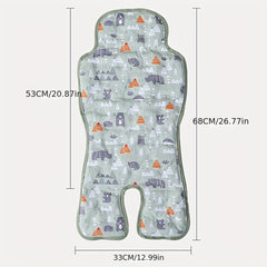 Child Gel Car Seat Cooler Pad Breathable Ice Mat