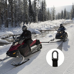 Heavy Snowmobile Tow Strap w/ Two Hook Emergency Off Tow Rope Snowmobile Accesso