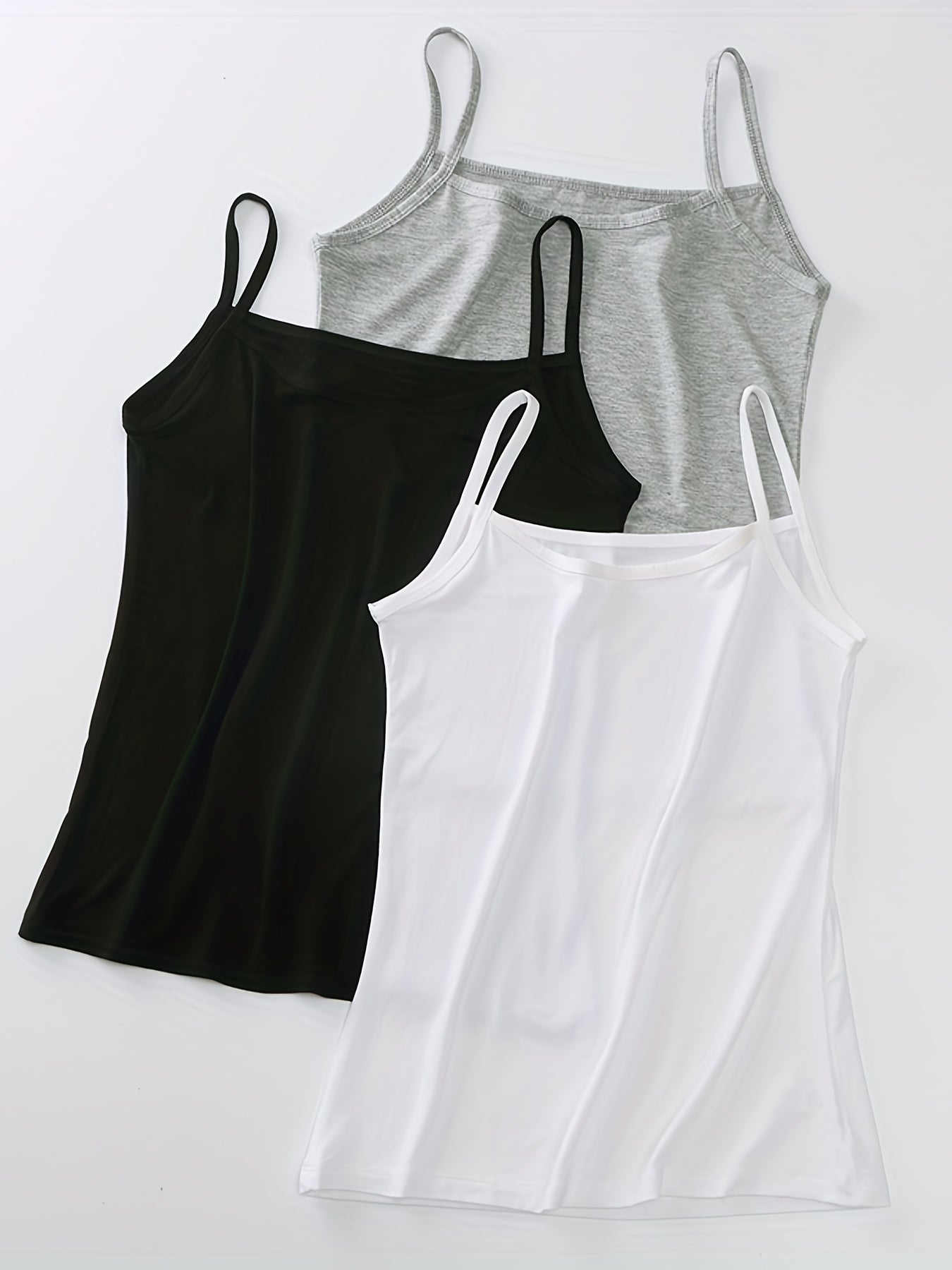 3-Pack Round Neck Cami Top Sleepwear Set