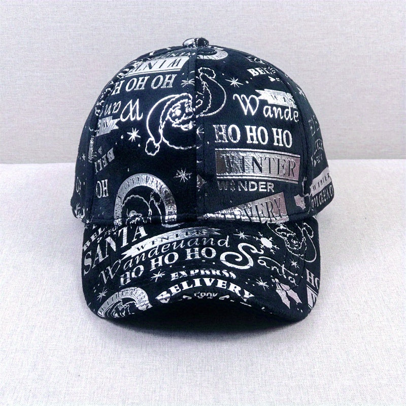 Hot Stamping Baseball Cap Suede Hip Hop Sunshade Dad Hats Christmas