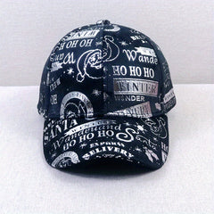 Hot Stamping Baseball Cap Suede Hip Hop Sunshade Dad Hats Christmas
