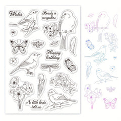 Silicone Clear Stamps for DIY Scrapbooking Cards Making