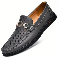Men's Hollow Slip On Loafers Soft Sole Outdoor Walking Shoes