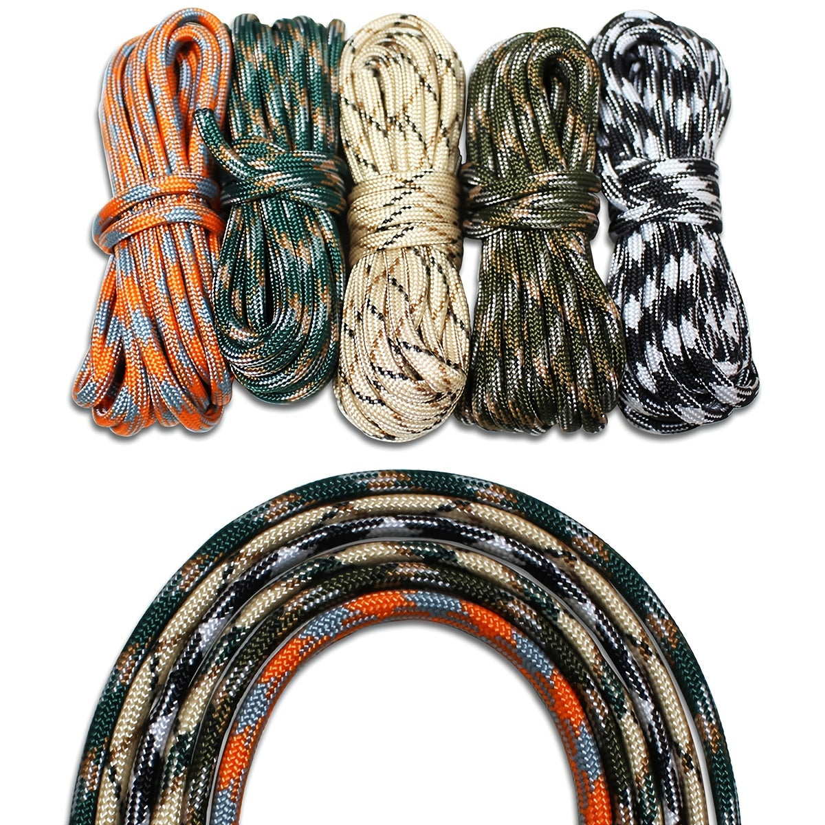 24pcs 24 Colors Multifunctional Survival Rope Dog Leash Clothline
