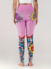 Printed Yoga Leggings for Sports and Fitness