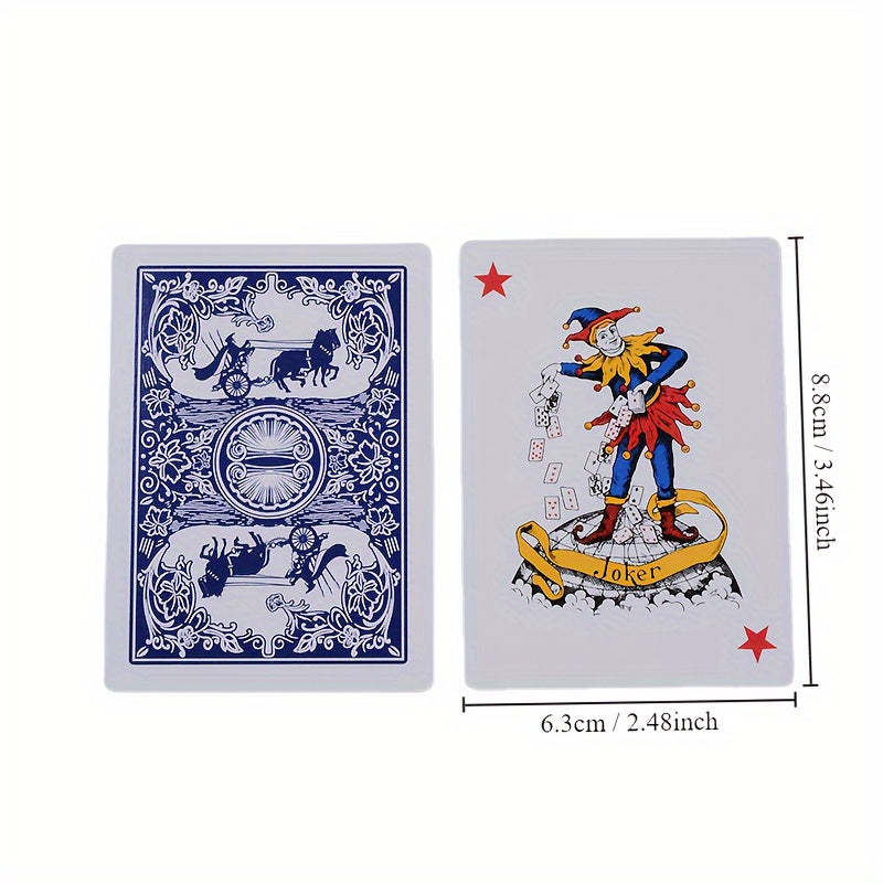 Card Carriage Pattern Wide Poker Card Table Game Toy Props