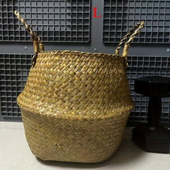 Woven Flower Basket for Home Decor, Rattan Flower Pot for Floral Arrangement
