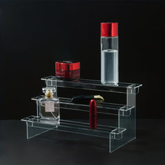 Acrylic Transparent Doll Toy Ladder Display Stand
