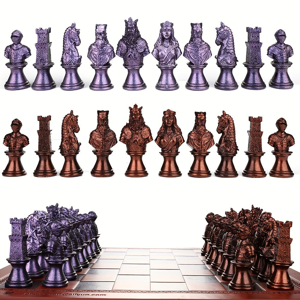 Medieval Chess Resin Statue Decoration Crafts Home Garden Living Room Figures