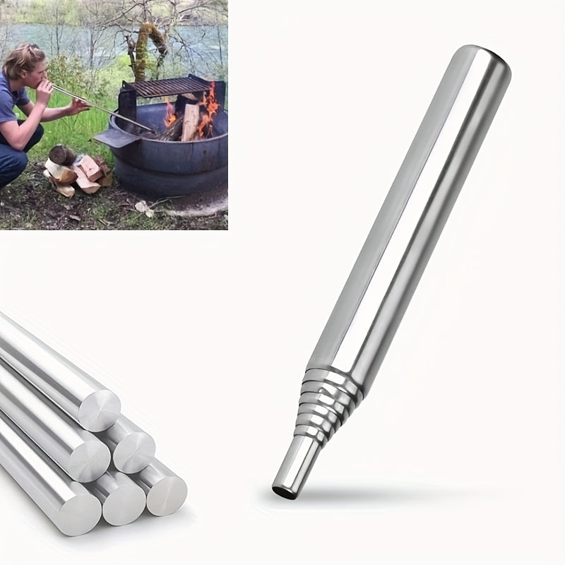 Collapsible Blow Fire Tube for Outdoor Camping
