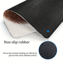 Small Hedgehog Pattern Square 20x24cm Mouse Pad Non-slip Rubber Lock Edge