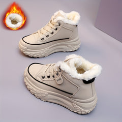 Women's Warm Medium Tube Sneakers Comfortable Casual Sport Shoes