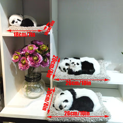 Realistic Sleeping Panda Plush Toy