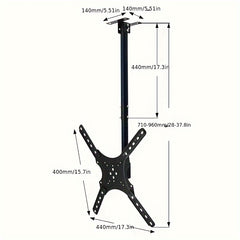 Universal TV Rotating Hanger Bracket 14-165cm Ceiling Mount