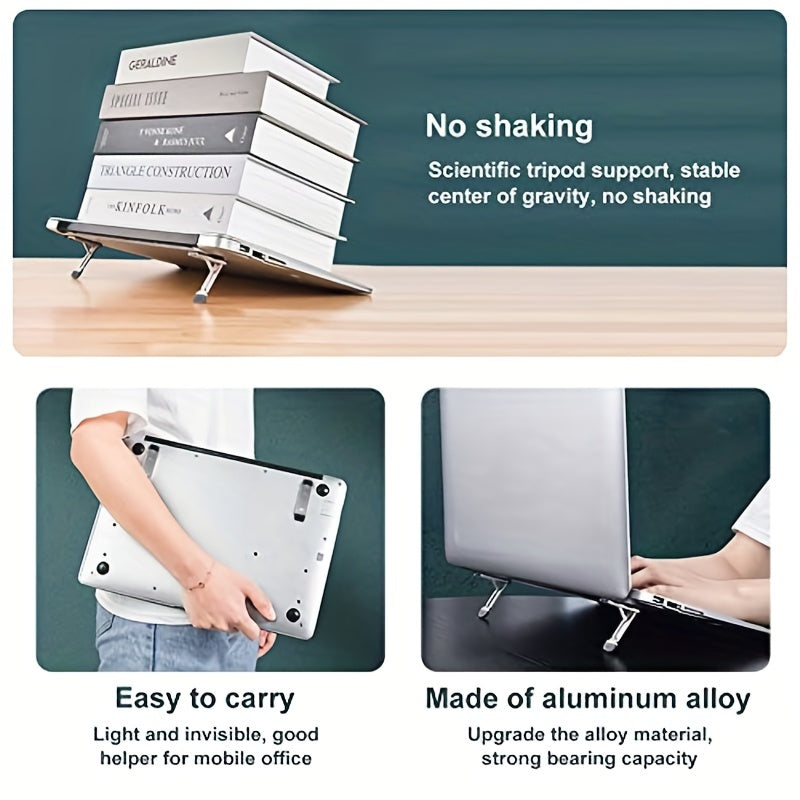 4pcs Universal Laptop Stand Mini Cooling Pad MacBook Invisible Anti Slip