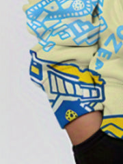 Cartoon Construction Cars Boys Hooded Sweatshirt