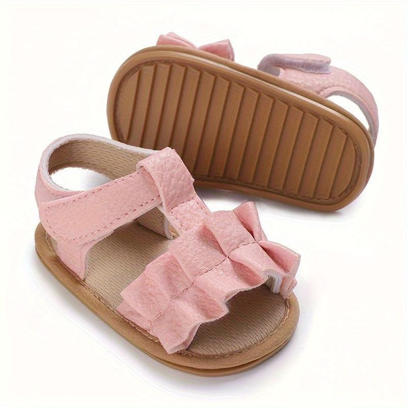 Lightweight Baby Girls Open Toe Sandals Breathable Anti Slip Sandals