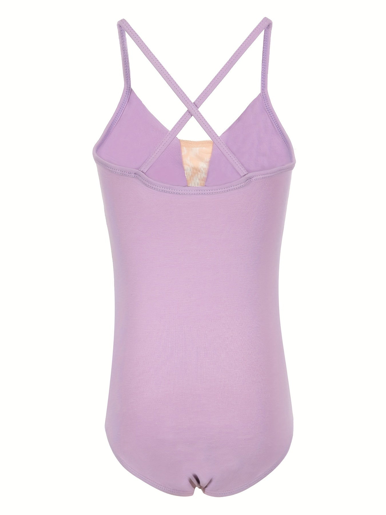 Cross Back V Neck Girls Dance Dress Ballet Gymnastics Leotard