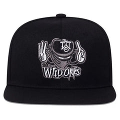 Men's Hip hop Embroidery Hat Flat Brim Cap