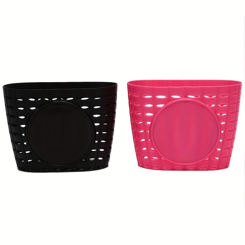 Plastic Bike Basket with Rack Handle for Kids