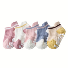 Girls Cartoon Knit Socks Non-slip Soft Cotton Sock