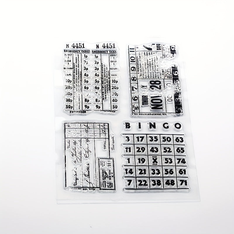Numbers DIY Silicone Transparent Stamp