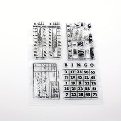 Numbers DIY Silicone Transparent Stamp