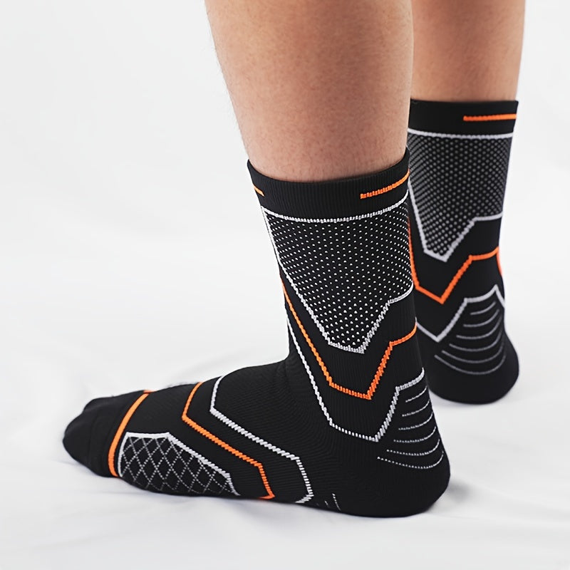 Thick Basketball Socks, Sweat Absorbent, Breathable, Mid Calf, 1 Pair