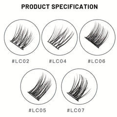 Slender Cluster Lashes Self Grafting False Eyelashes Extension