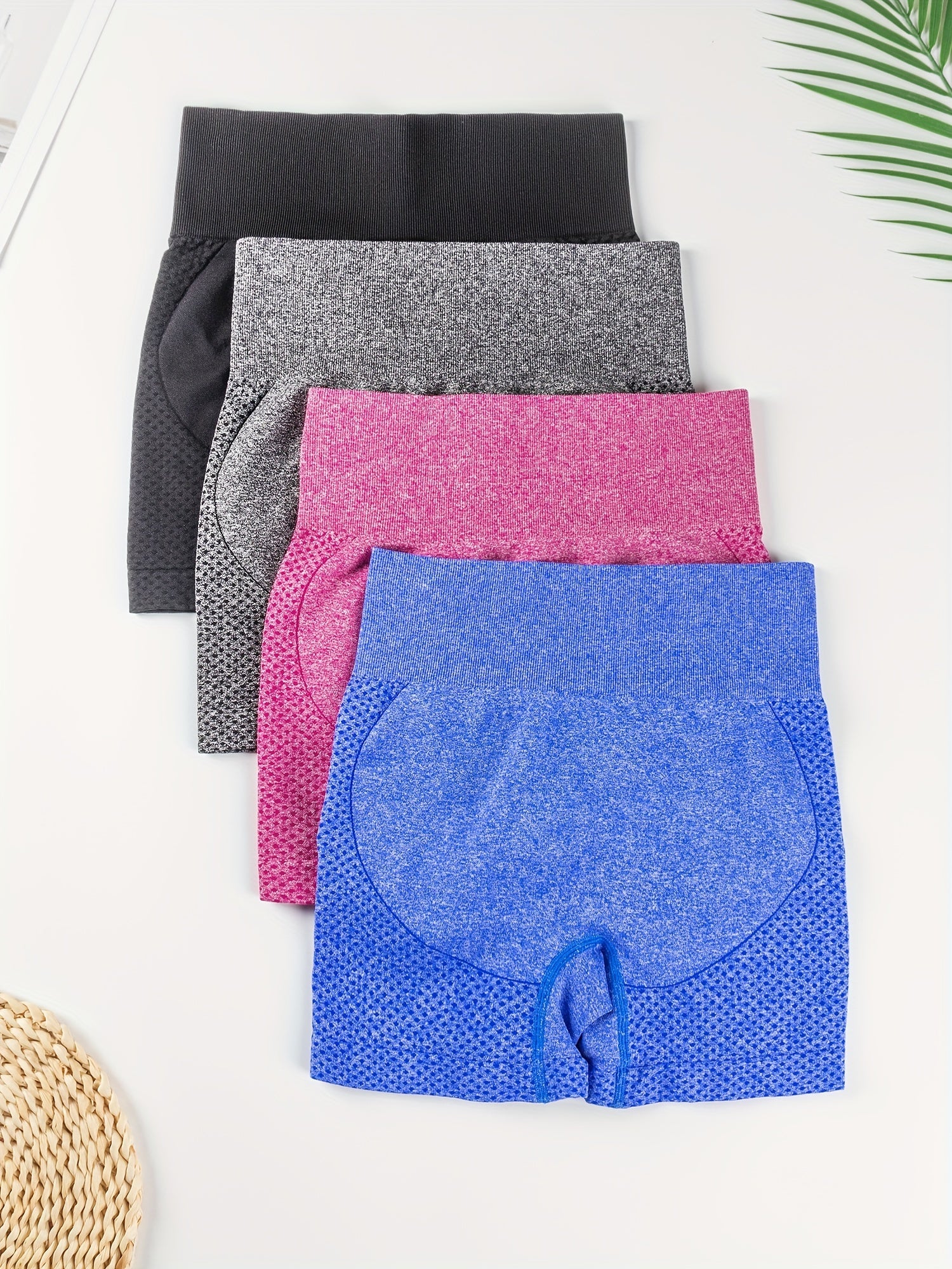 High Waist Breathable Biker Shorts Quick Dry Hip Lifting Activewear