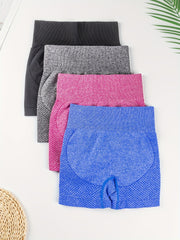 High Waist Breathable Biker Shorts Quick Dry Hip Lifting Activewear