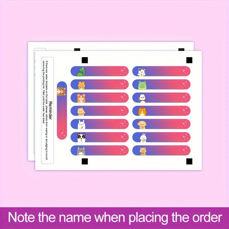 Personalized Gamer Tag Name Labels for School Supply Organization