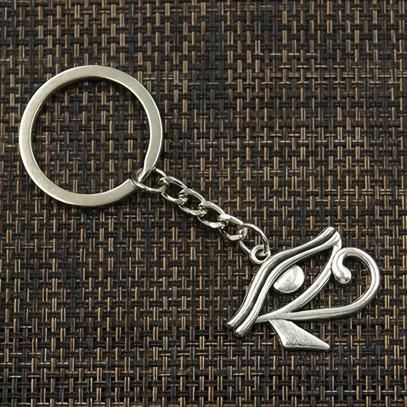 Vintage Egypt Eye Of Horus Keychain Men Gothic Pendant Key Chains