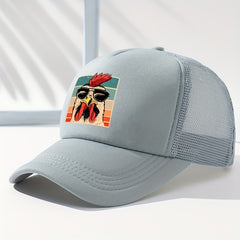 Unisex Rooster Print Baseball Cap for Outdoor Sport