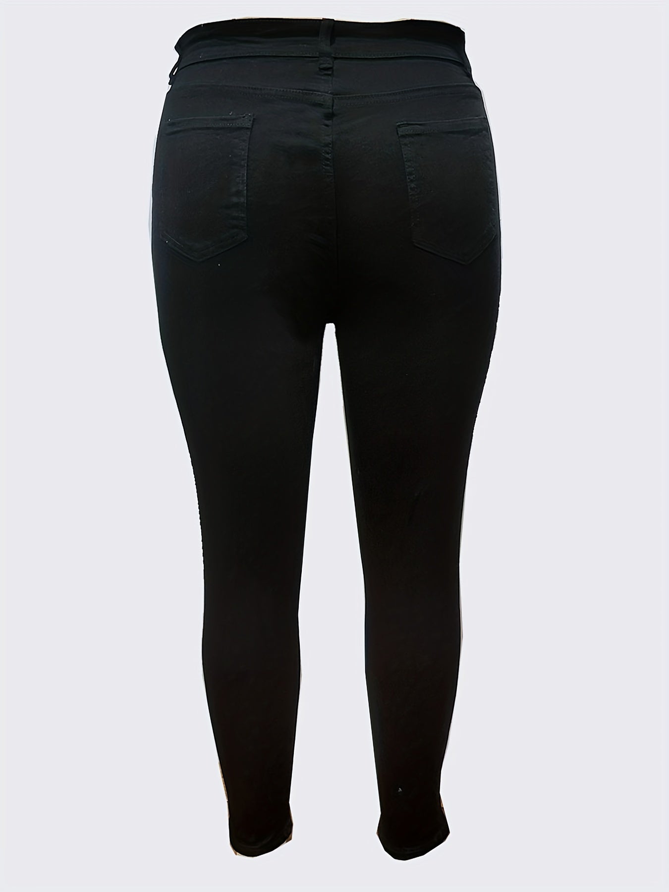 High Rise Skinny Jeans Women's Plus Denim Skinny Pants