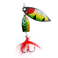 Funpesca Rotating Metal Fishing Lures Squid Artificial Bait w/ Hooks