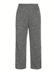 Solid Square Neck Crop Top & Pants Set