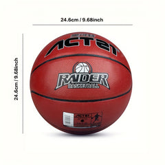 Size 7 Soft Leather Basketball High Elasticity Indoor Outdoor Game Training