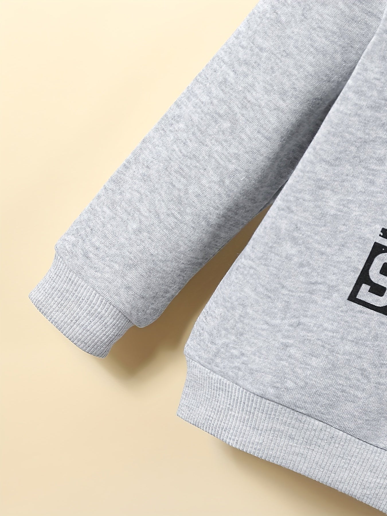 Kid's Thermal Sweatshirt Kinda Sweet Kinda Savage Print Pullover