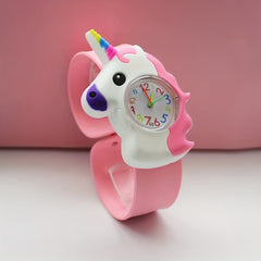 Kids Silicone Unicorn Slap On Watch, Cartoon Wrist Watch