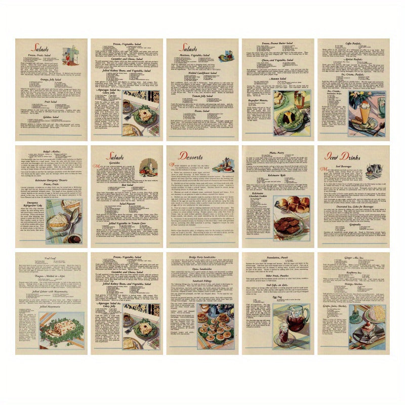 30 Sheets Vintage Inspiration DIY Notebook Paper