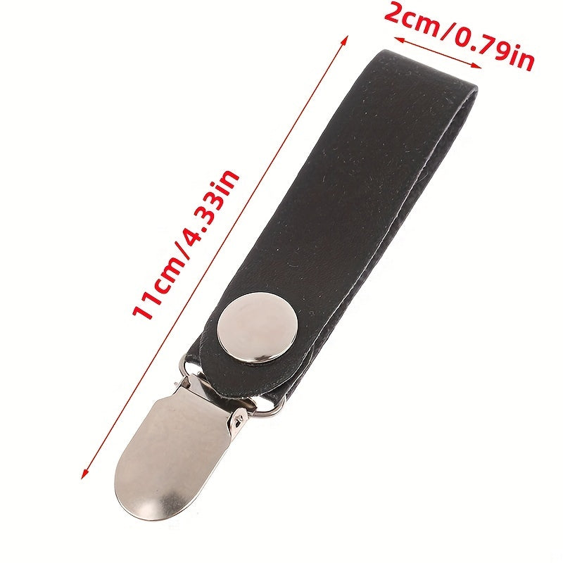 PU Leather Hat Clip Casual Solid Hat Clip For Travel Handbag Backpack