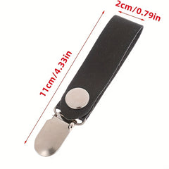 PU Leather Hat Clip Casual Solid Hat Clip For Travel Handbag Backpack