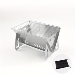 Removable Folding BBQ Grill - Outdoor Camping Stainless Steel Grill